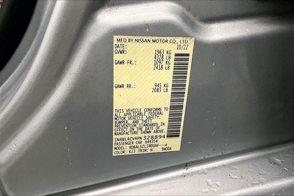 2023 Nissan Altima 2.5 SR