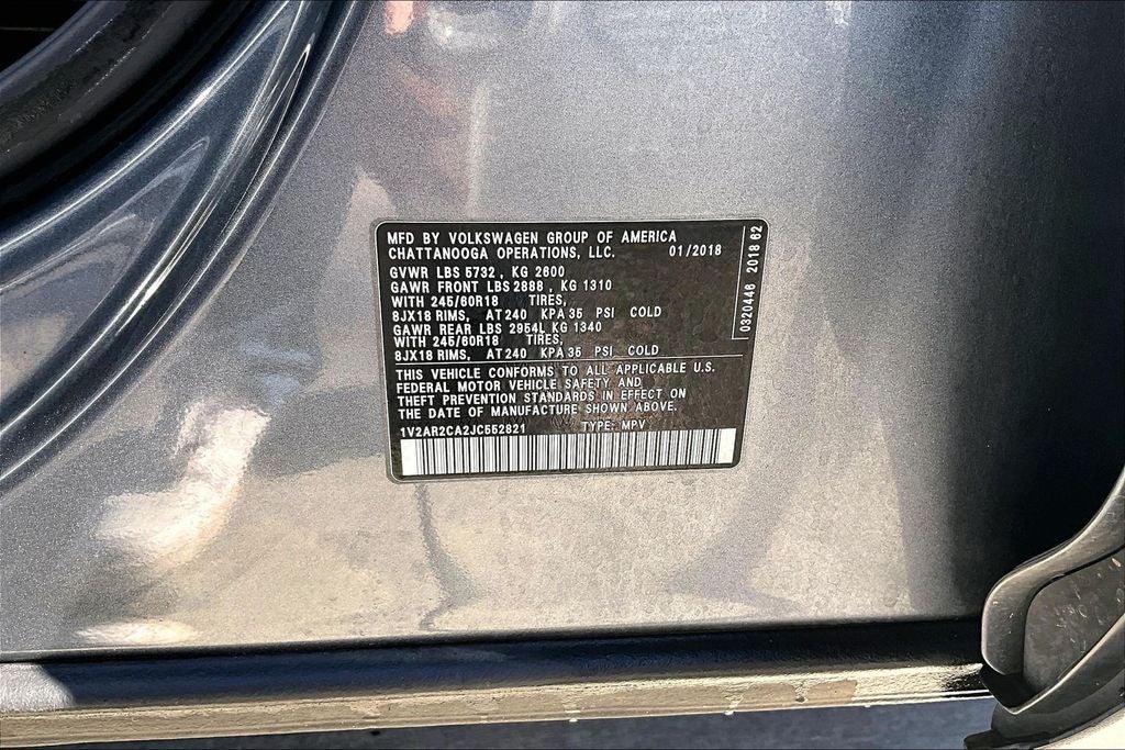 2018 Volkswagen Atlas S