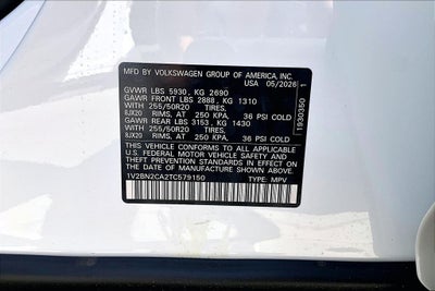 2026 Volkswagen Atlas 2.0T SEL