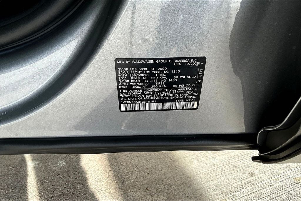 2026 Volkswagen Atlas 2.0T SEL