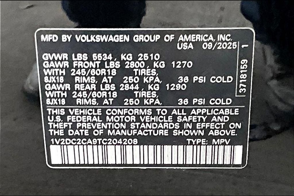 2026 Volkswagen Atlas Cross Sport 2.0T SE