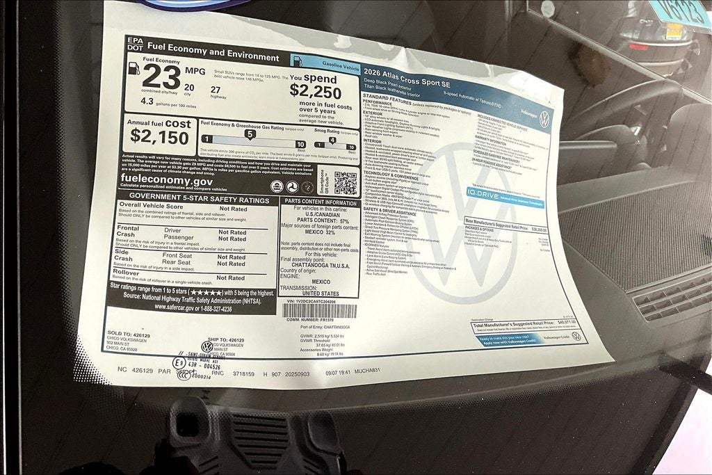 2026 Volkswagen Atlas Cross Sport 2.0T SE
