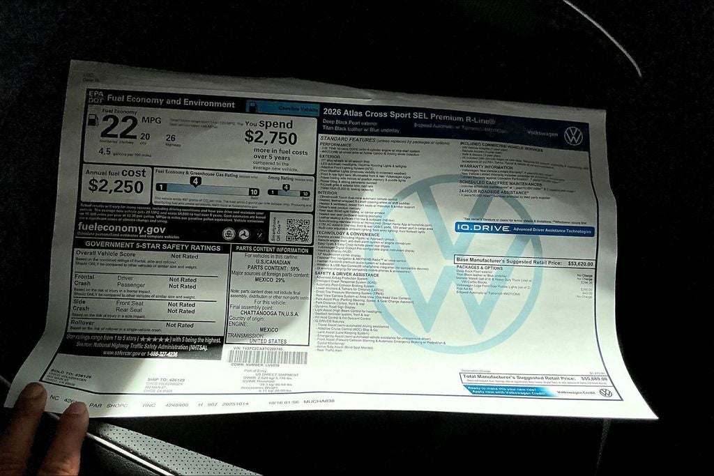 2026 Volkswagen Atlas Cross Sport 2.0T SEL Premium R-Line