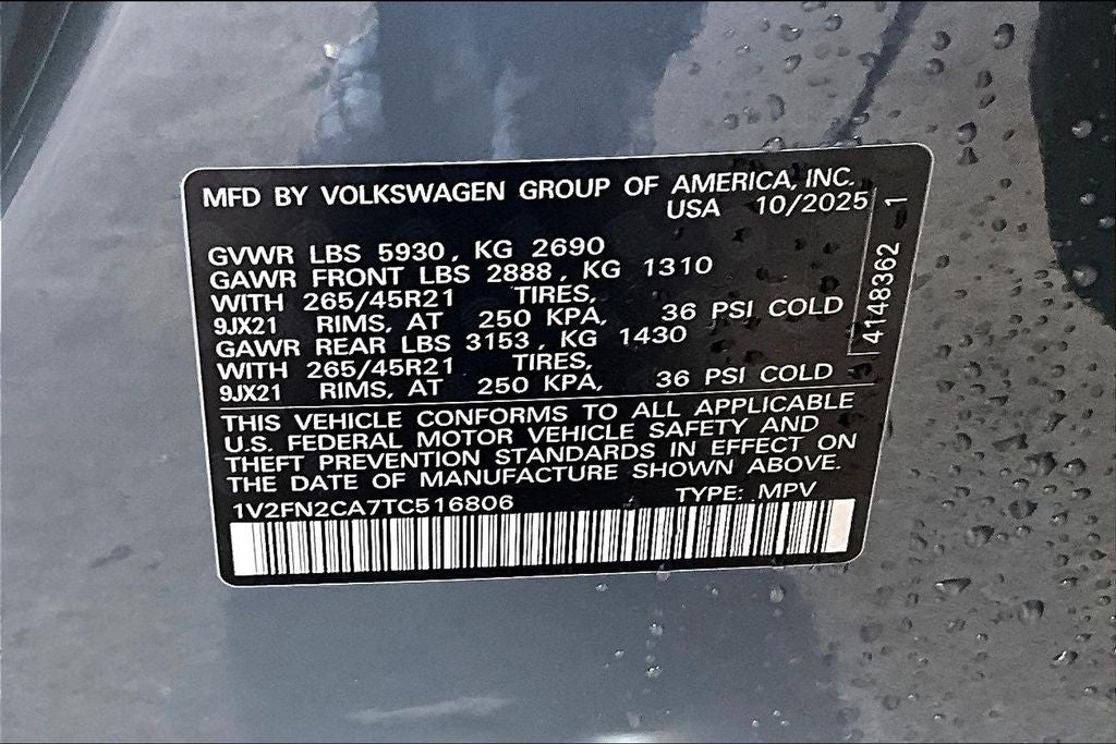 2026 Volkswagen Atlas 2.0T SEL Premium R-Line