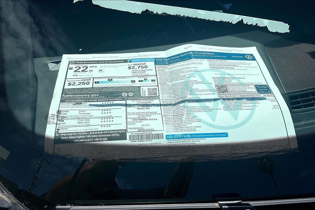 2026 Volkswagen Atlas Cross Sport 2.0T SE W/TECHNOLOGY