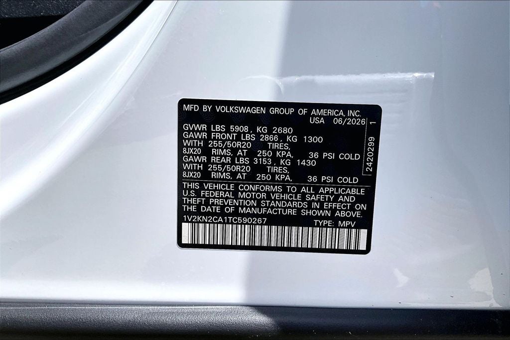 2026 Volkswagen Atlas 2.0T SE W/TECHNOLOGY