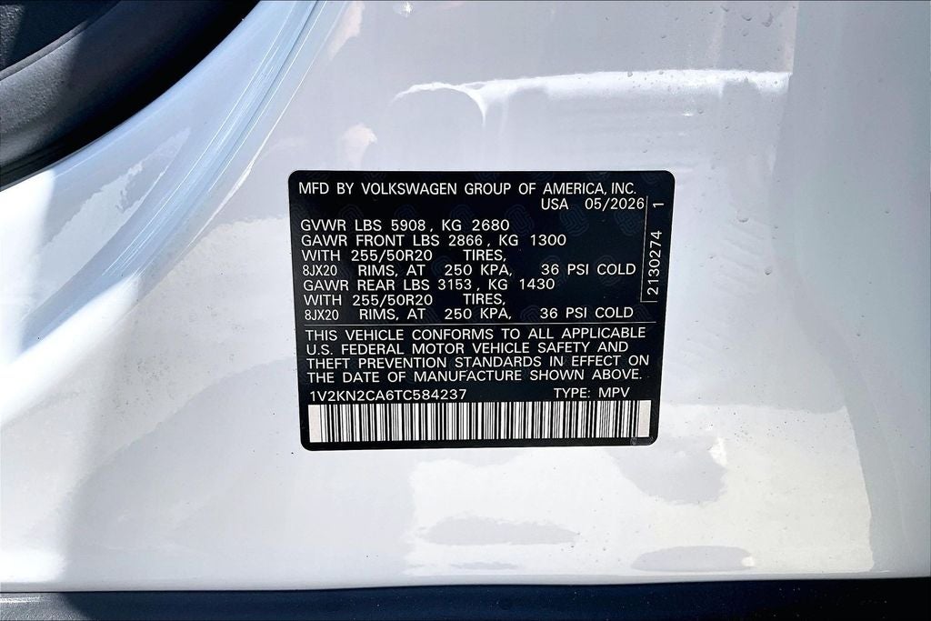 2026 Volkswagen Atlas 2.0T SE W/TECHNOLOGY