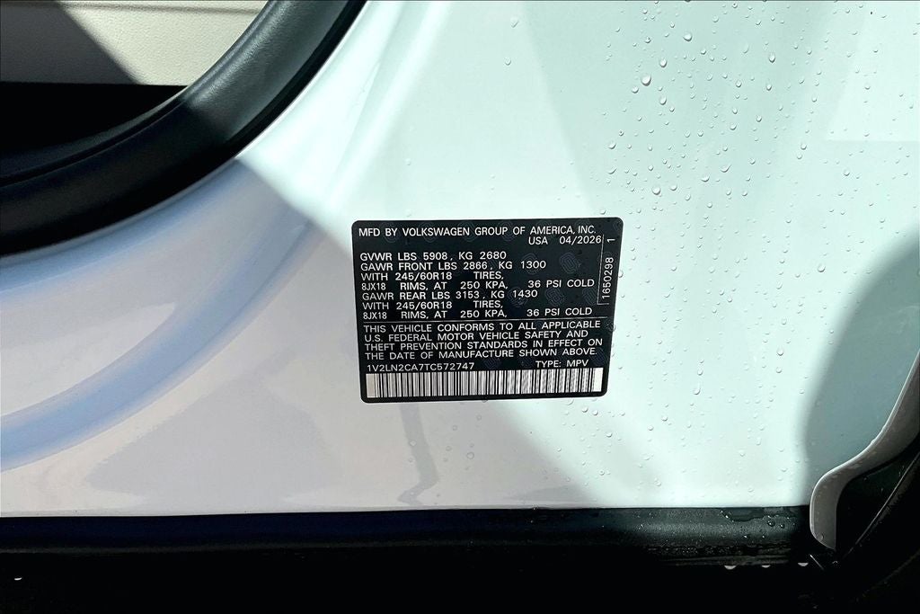 2026 Volkswagen Atlas 2.0T SE