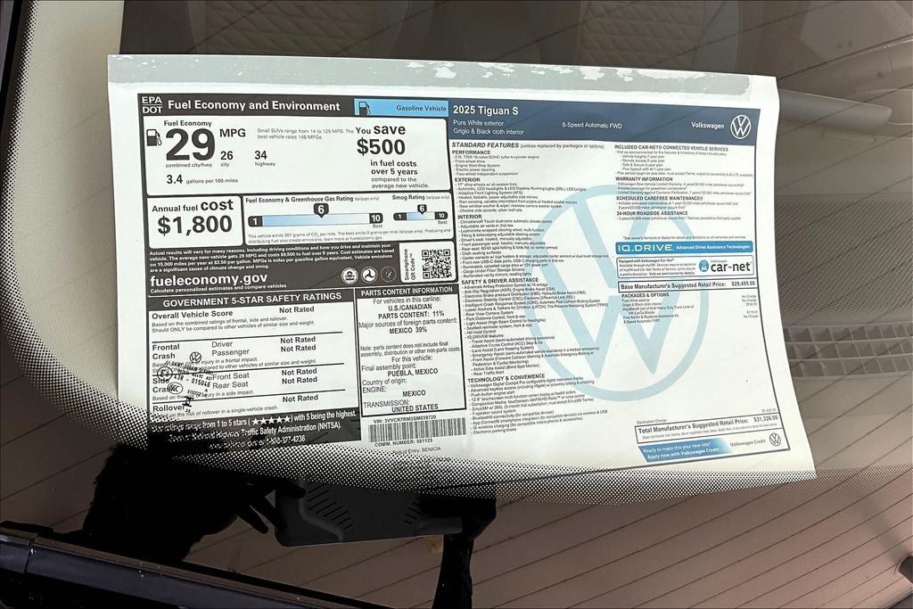2025 Volkswagen Tiguan 2.0T S