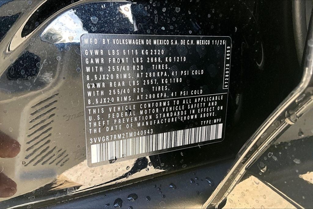 2026 Volkswagen Tiguan 2.0T SE R-Line Black