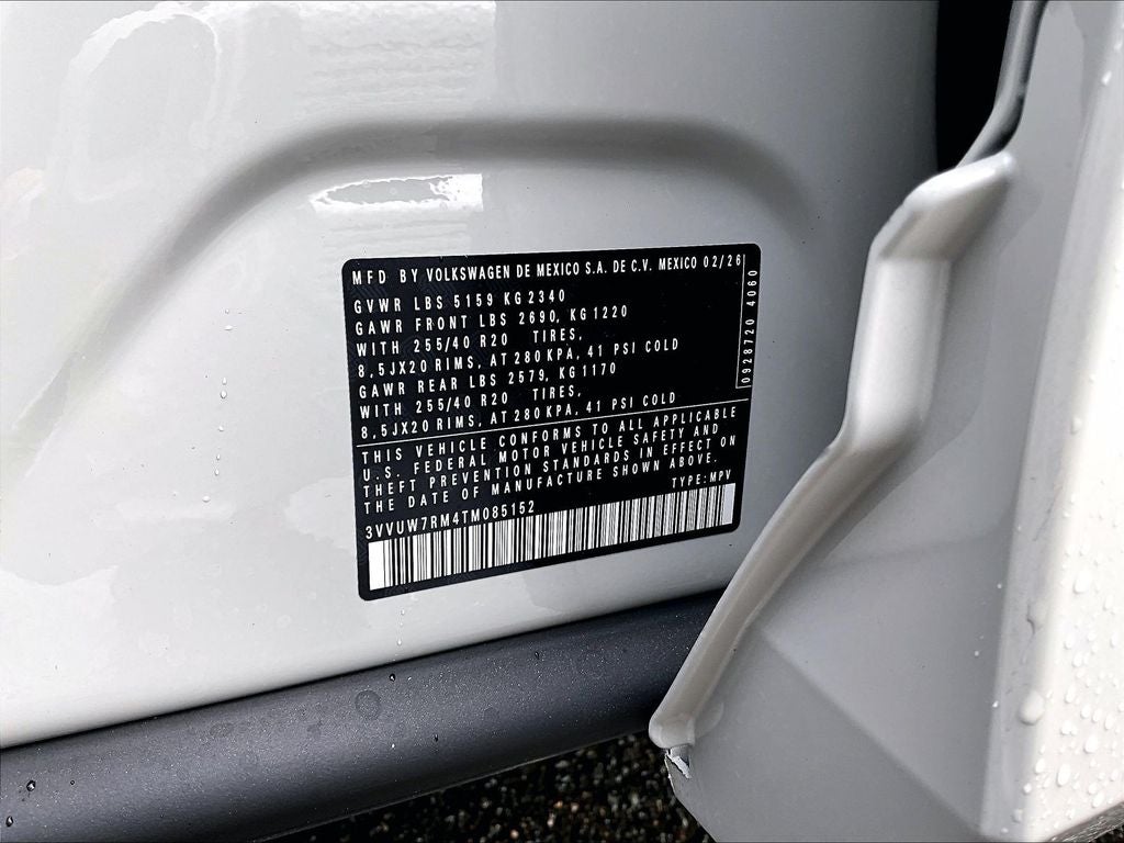 2026 Volkswagen Tiguan 2.0T SEL R-Line Turbo