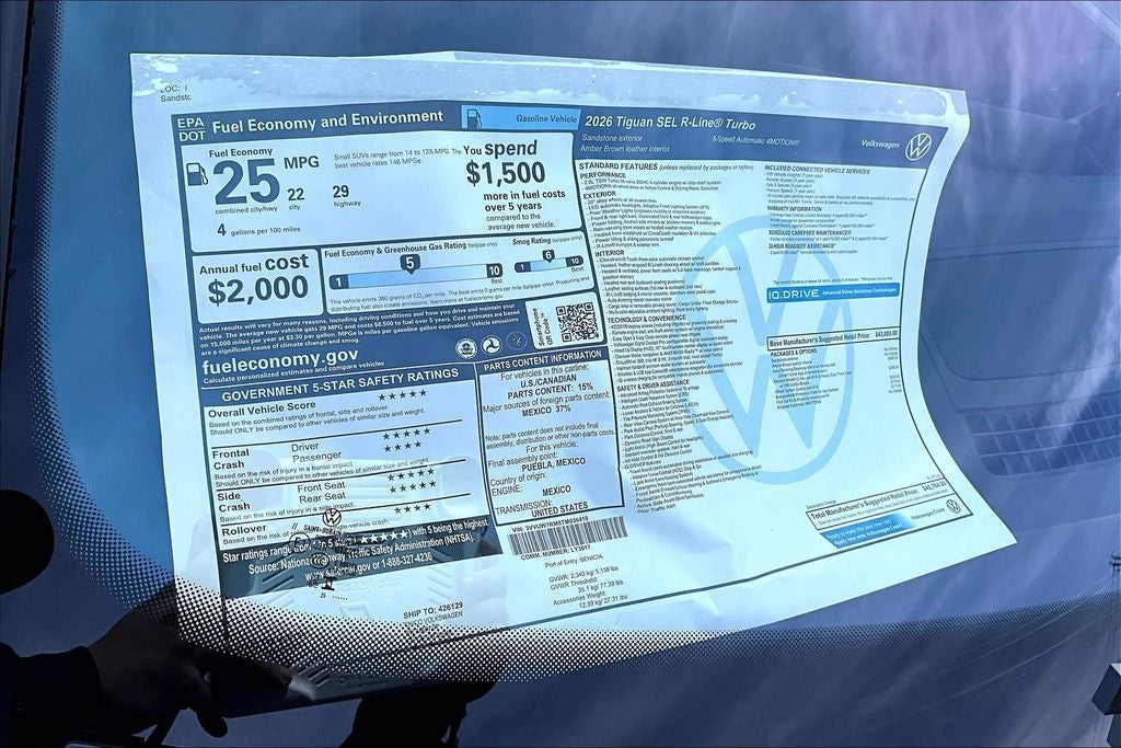 2026 Volkswagen Tiguan 2.0T SEL R-Line