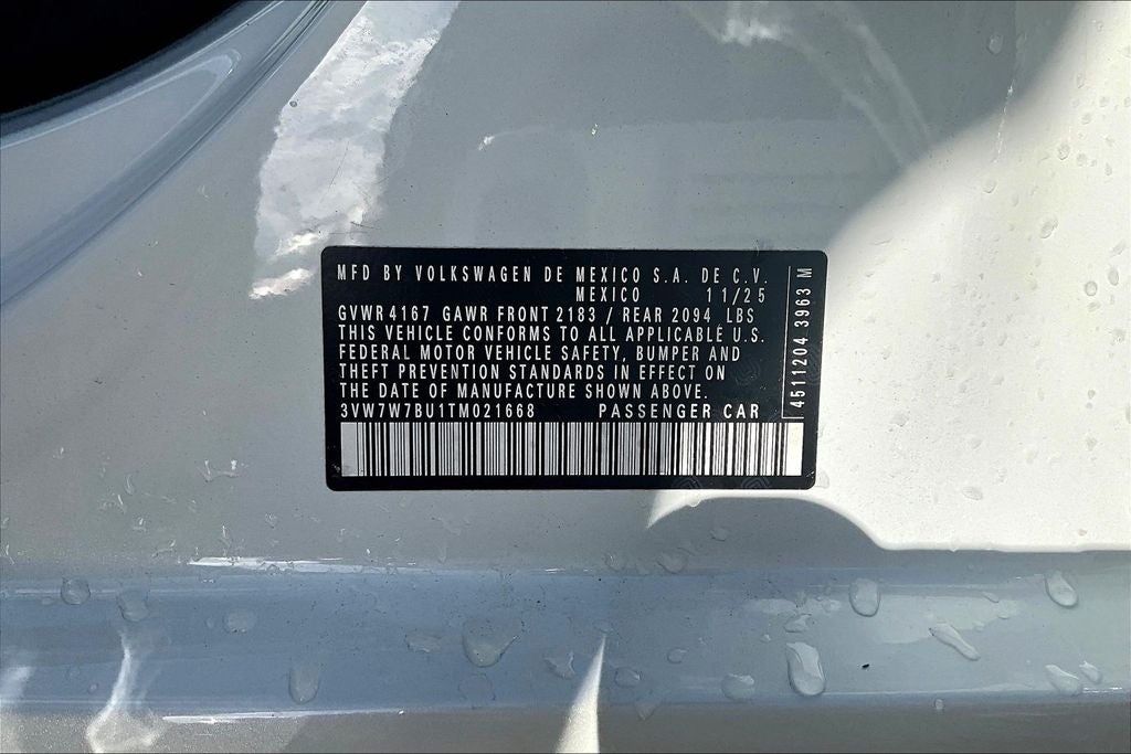 2026 Volkswagen Jetta 1.5T SE