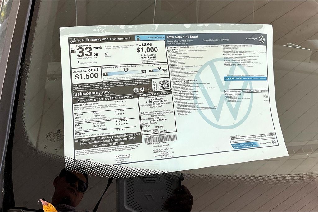 2026 Volkswagen Jetta 1.5T Sport